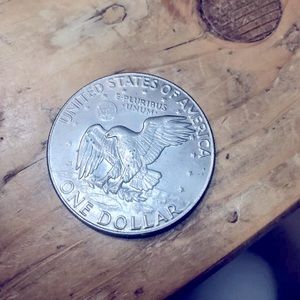 Silver Dollar Eisenhower Coin 1974